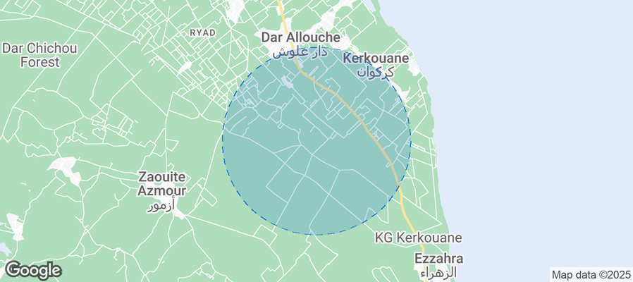 Hammam El Ghezaz Airbnb map